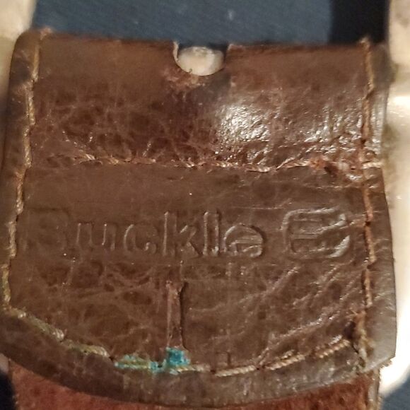 Casual Fashion Brown Leather Belt 34 38 - Picture 2 of 10